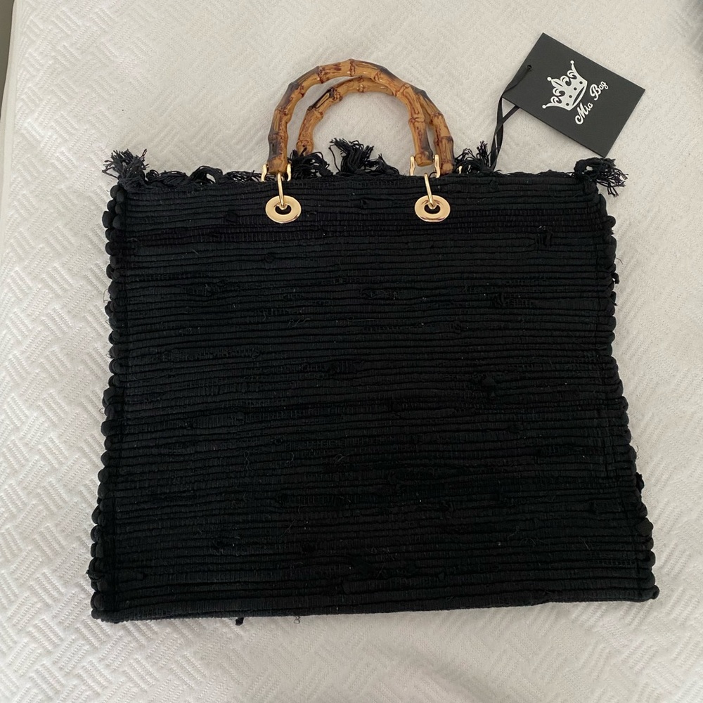 Mia Bag Bamboo handle gypsy tote bag